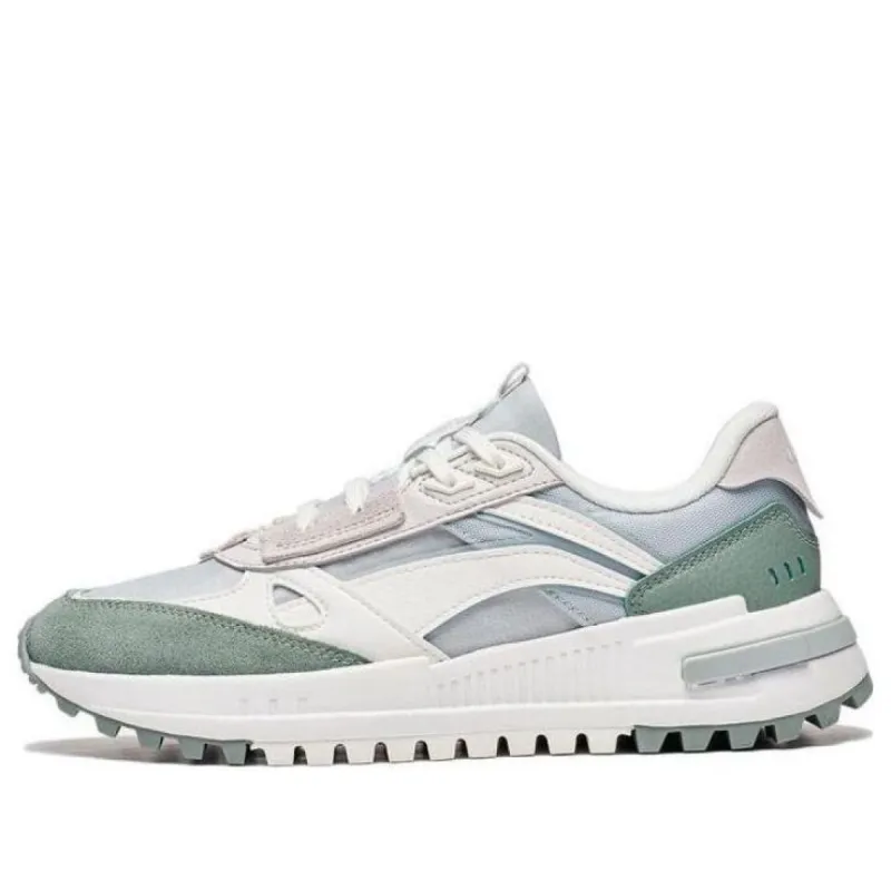 (WMNS) Li-Ning ChengFeng 2.0 Sneakers 'White Blue Green' AGCT156-2 sold by KicksCrew