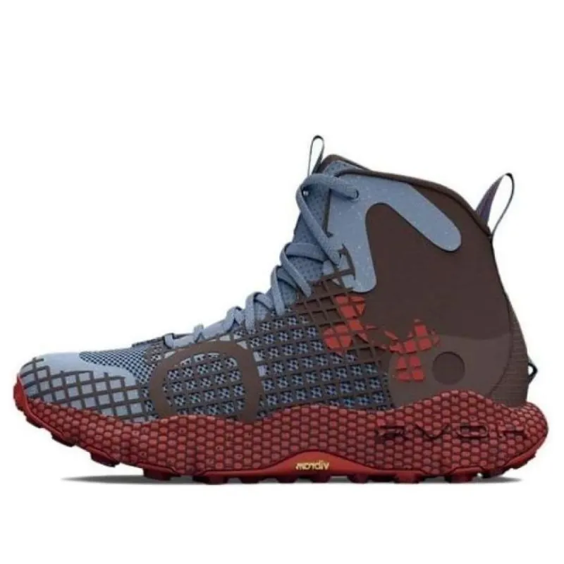 Under Armour HOVR Ridge Trek Waterproof Trail Shoes 'Blue Brown Red' 3026736-300 made by Under Armour