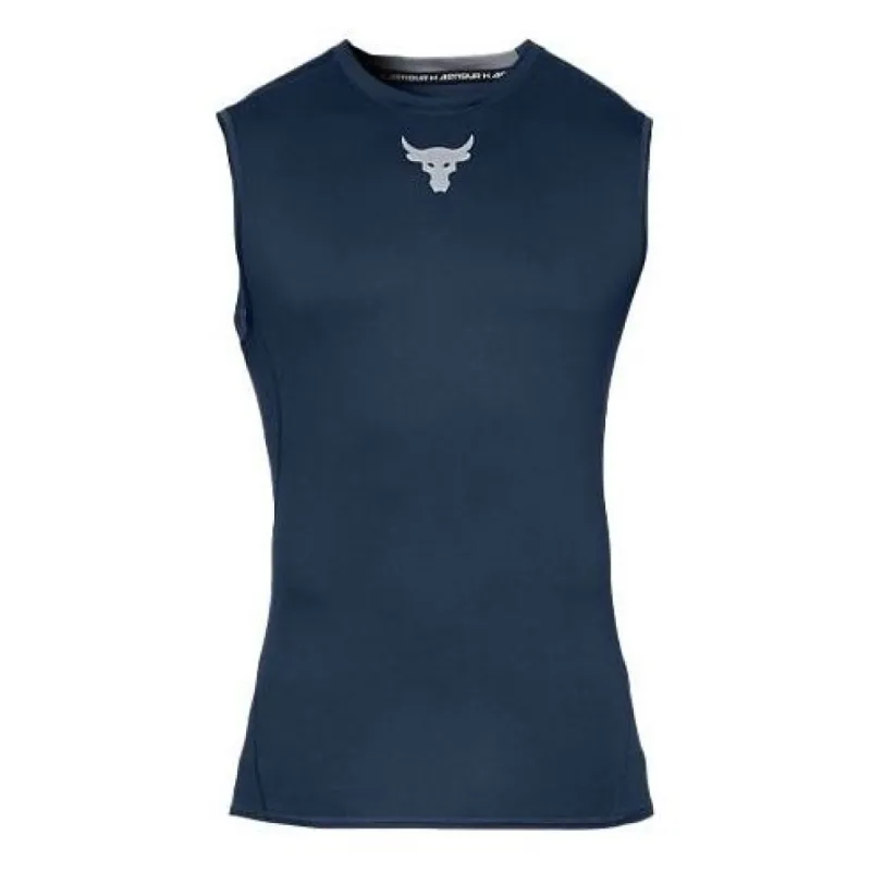 Under Armour Project Rock HeatGear Tank 'College Navy' 1345827-408 sold by KicksCrew