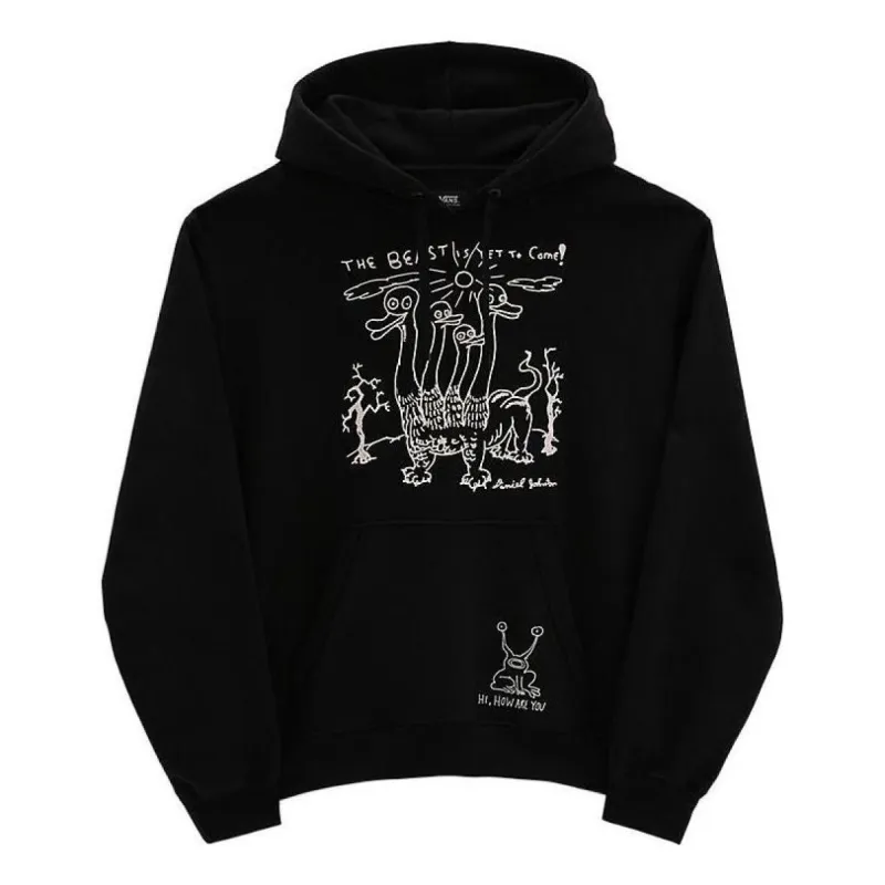 Vans x Daniel Johnston Pullover Hoodie 'Black' VN0A7SFJBLK sold by KicksCrew