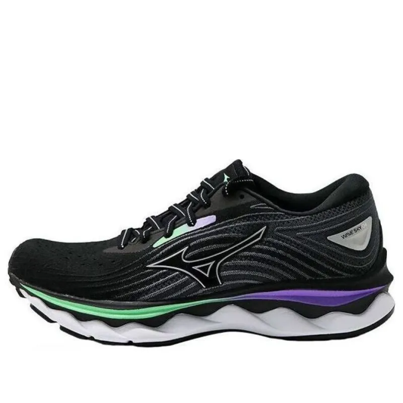 (WMNS) Mizuno Wave Sky 6 'Black' J1GD220275 sold by KicksCrew