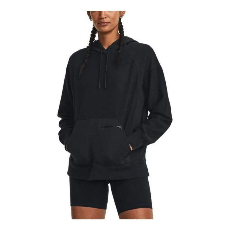 (WMNS) Under Armour Ottoman Fleece Hoodie 'Black' 1379775-001 sold by KicksCrew
