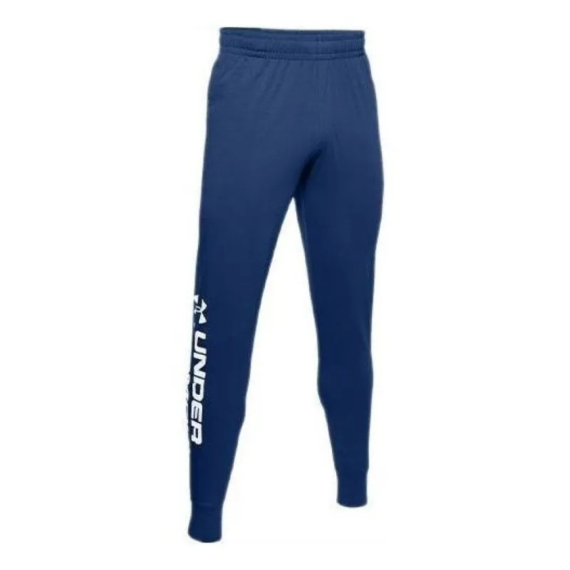 Under Armour Sportstyle Cotton Graphic Joggers 'Navy White' 1329298-449 sold by KicksCrew