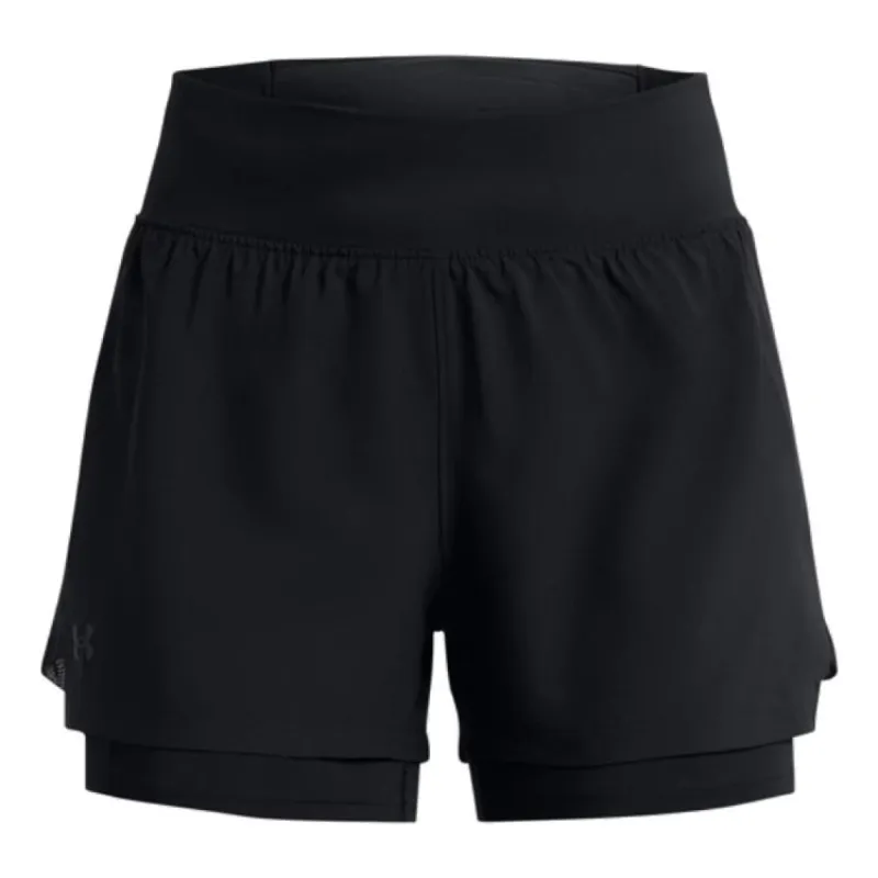 (WMNS) Under Armour Run Stamina 2in1 Short 'Black' 1376759-001 sold by KicksCrew