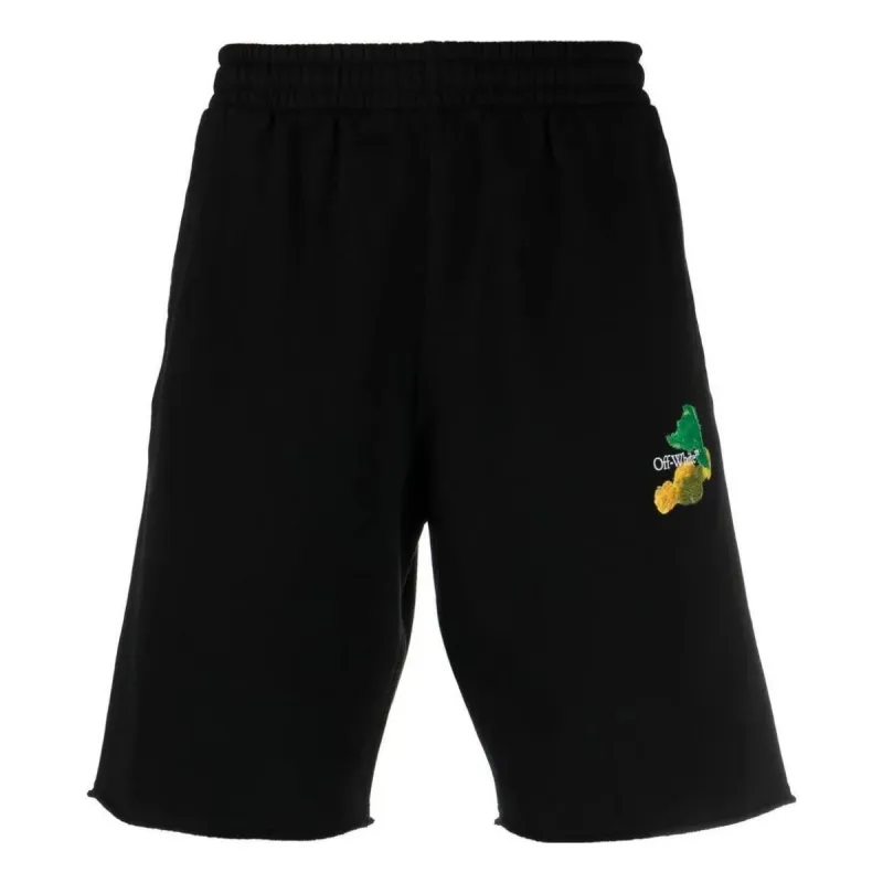 Off-White Brush Arrow Bermuda Shorts 'Black' OMCI006S23FLE0021084 sold by KicksCrew