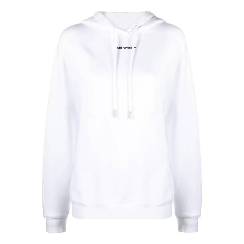 (WMNS) Off-White Arrows Cotton Hoodie 'White' OWBB035F22JER0050184 sold by KicksCrew