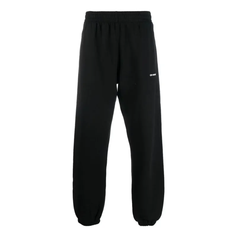 Off-White Wave Diagonal Slim Sweat Pant 'Black' OMCH029F22FLE0081001 sold by KicksCrew