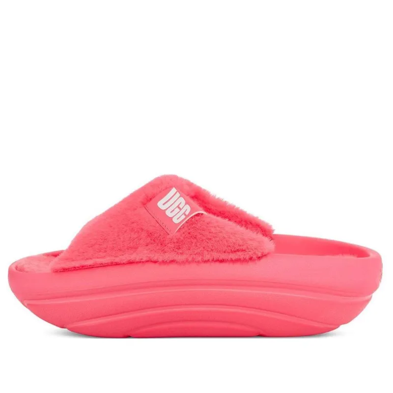 (WMNS) UGG FoamO UGGplush Slide 'Super Coral' 1143849-SPCL sold by KicksCrew