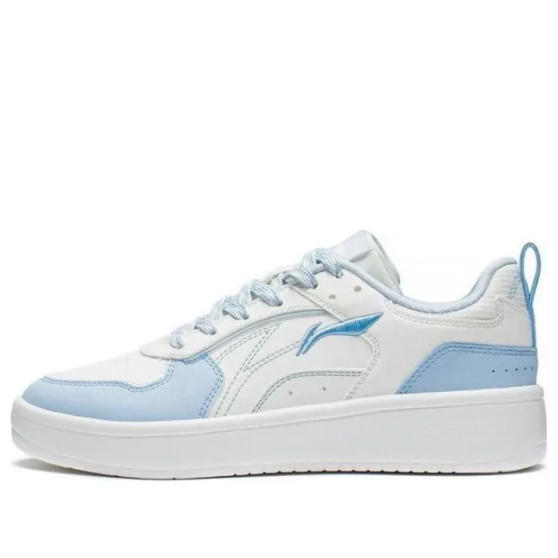 (WMNS) Li-Ning Xingchuan Skate Sneakers 'White Blue' AGCT148-4 sold by KicksCrew