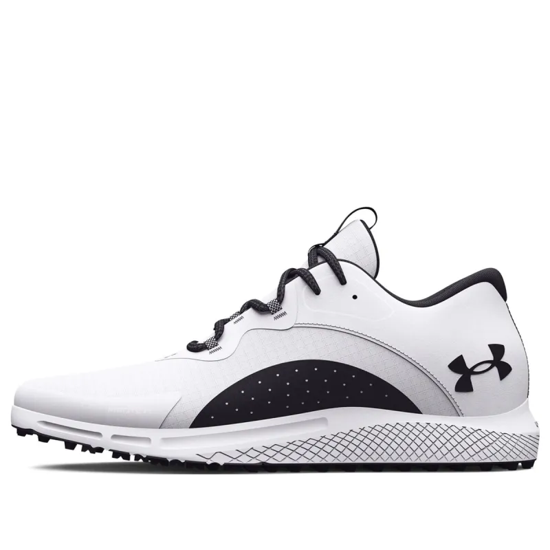 Under Armour Charged Draw 2 Spikeless Golf 'White Black' 3026399-100 sold by KicksCrew