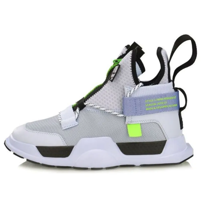 Li-Ning Reburn V2 x New York Fashion Week 'Grey White' AGBP028-4 made by KicksCrew