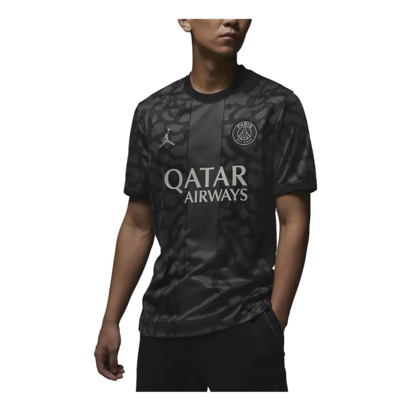 Air Jordan Dri-FIT x Paris Saint-Germain 2023/24 Stadium Third Soccer Jerseys 'Black' DX9823-069 sold by KicksCrew