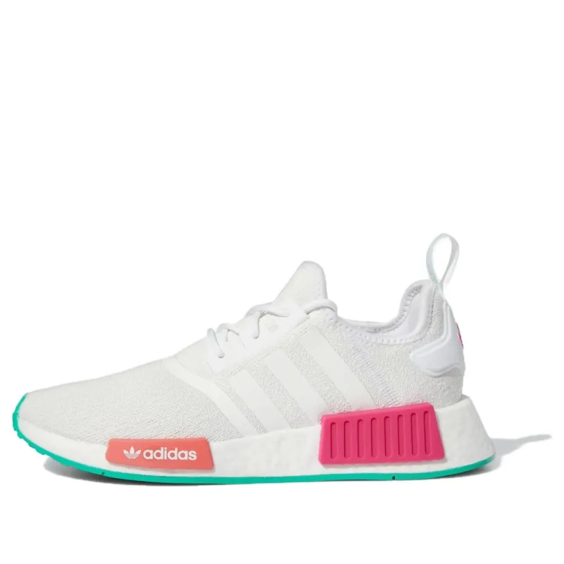 (WMNS) Adidas NMD_R1 'White Magenta Green' GZ4964 sold by KicksCrew