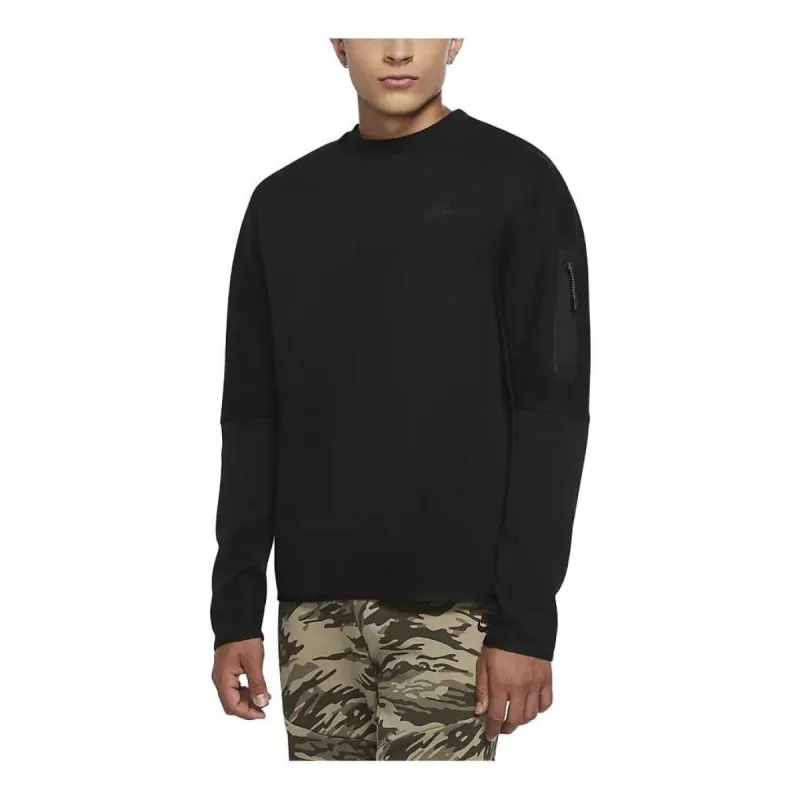 Nike Sportswear Tech Fleece Crew 'Black' CU4505-010 sold by KicksCrew