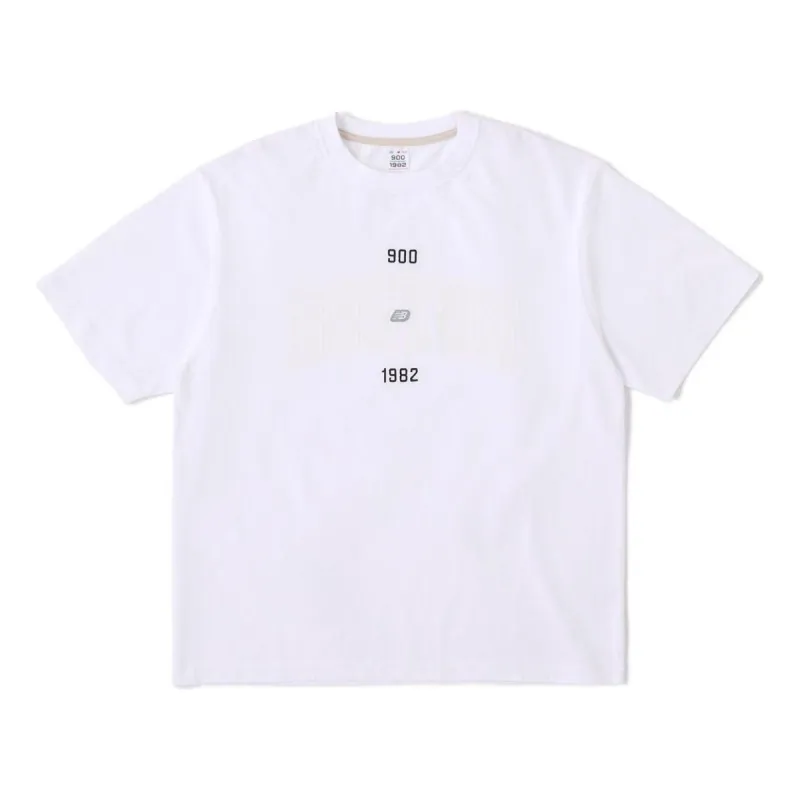 New Balance 900 Boston Logo Print T-shirt 'White' AMT35149-WT sold by KicksCrew