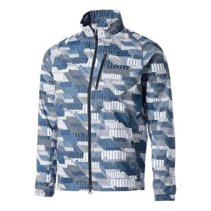 Puma Logo Jacket 'Blue' 930512-04 sold by KicksCrew