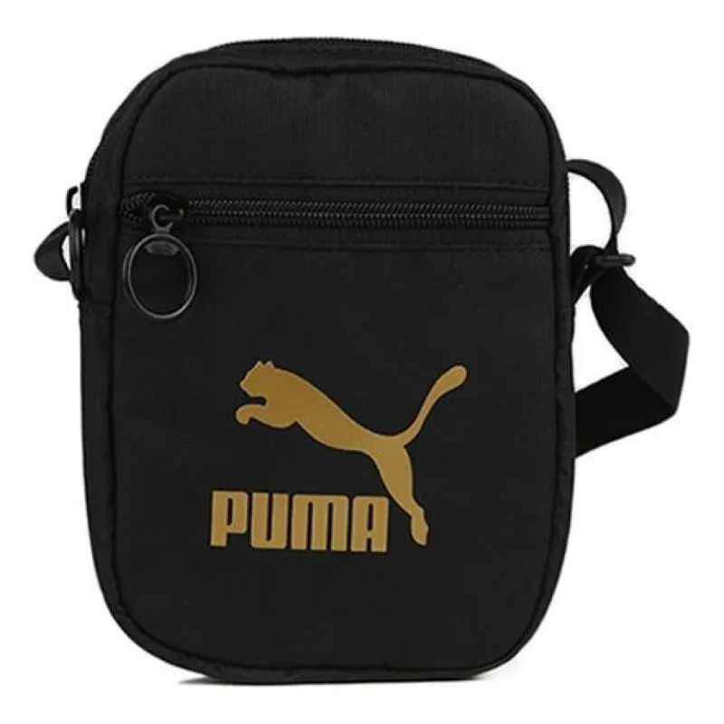 Puma Originals Portable Shoulder Bag 'Black Gold' 076927-01 sold by KicksCrew