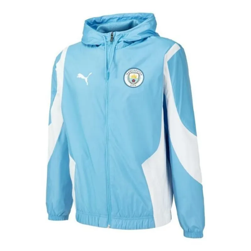 Puma Mcfc Prematch Woven Anthem Jacket 'Blue' 772846-01 sold by KicksCrew