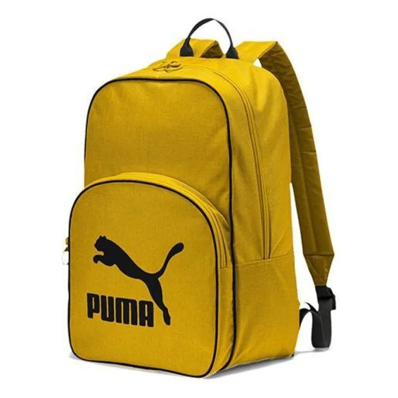 Puma Originals Retro Woven Backpack 'Yellow Black' 076652-03 sold by KicksCrew