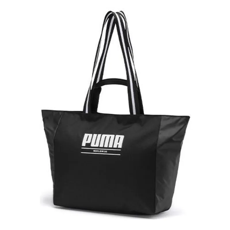 (WMNS) Puma Core Base Large Shopper Bag 'Black White' 076569-01 sold by KicksCrew