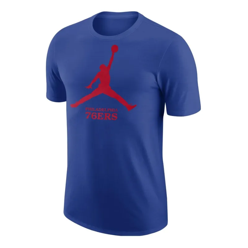 Air Jordan Philadelphia 76ers Essential NBA T-Shirt 'Rush Blue' FD1481-495 sold by KicksCrew