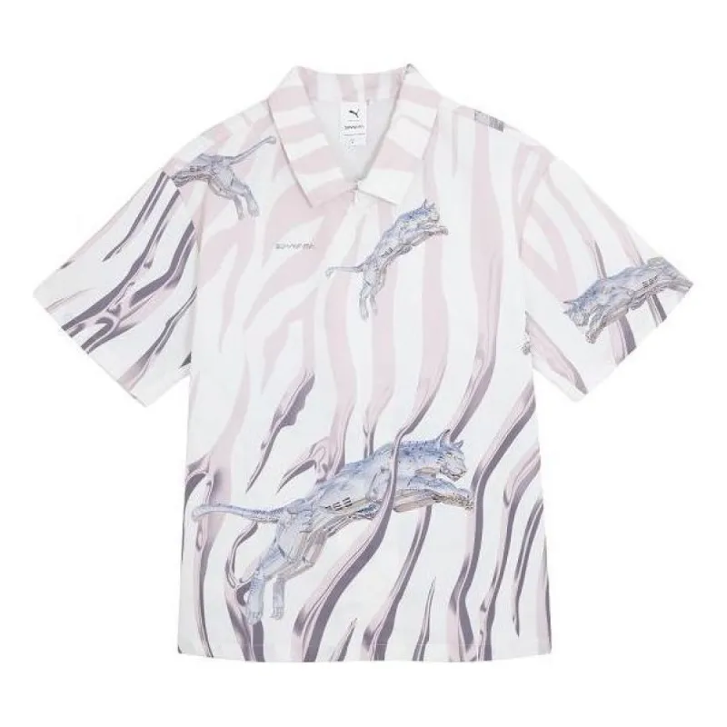 Puma x Sorayama Woven Shirt 'White' 622606-02 sold by KicksCrew