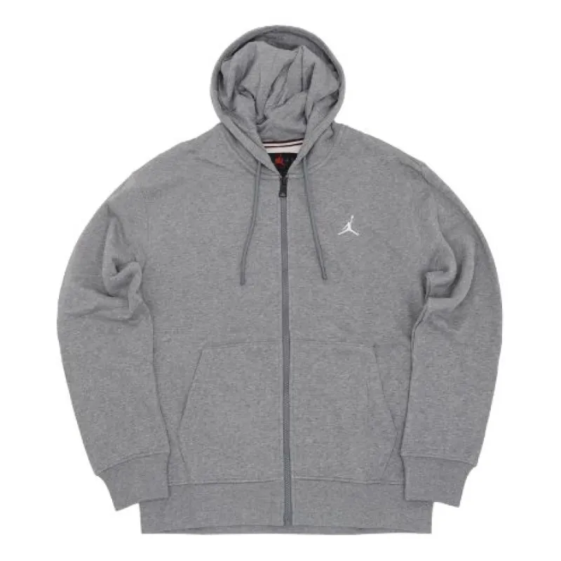 Air Jordan Essential Fleece Full Zip Hoodie 'Grey' FJ7772-091 sold by KicksCrew