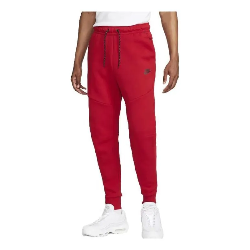 Nike Tech Fleece Sweatpants 'University Red Black' CU4495-657 sold by KicksCrew