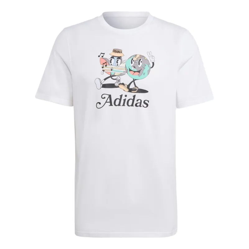 adidas originals Enjoy Summer Graphic Tee 'White' IT8185 sold by KicksCrew