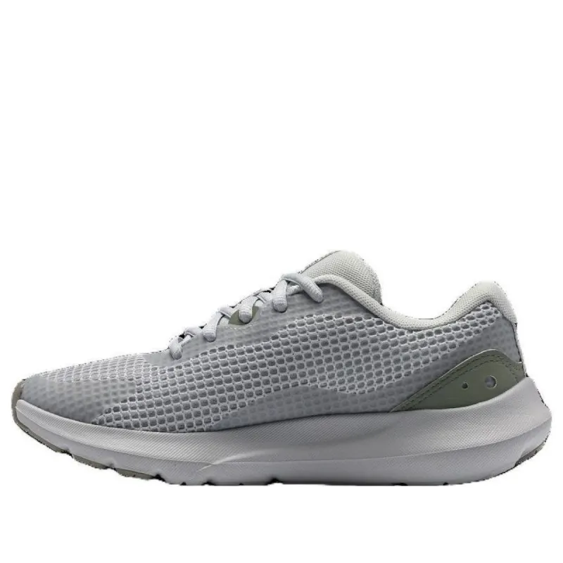 (WMNS) Under Armour Surge 3 'Halo Grey Grove Green' 3024894-115 sold by KicksCrew