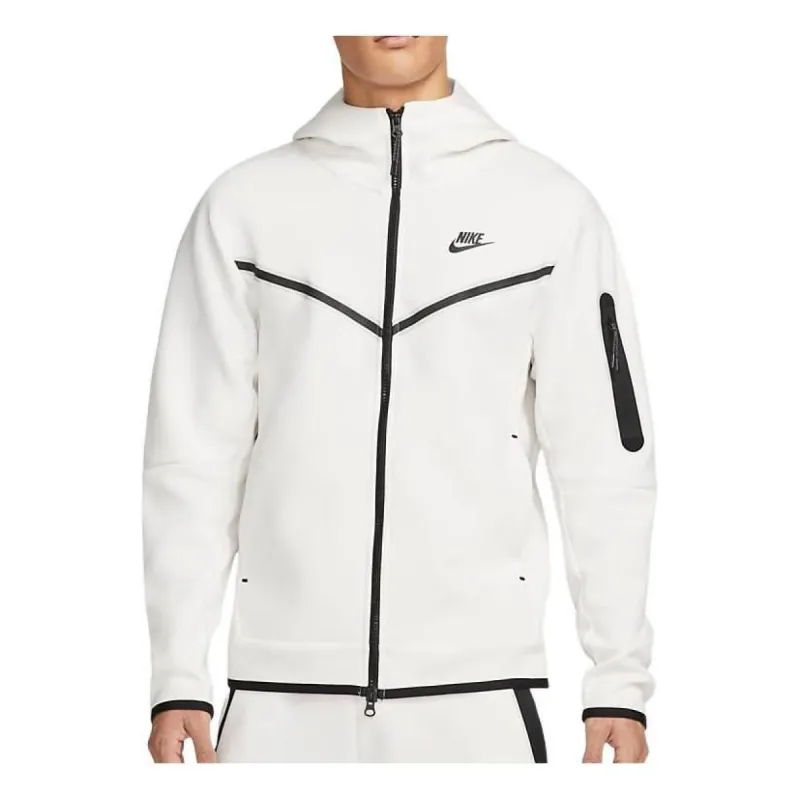 Nike Sportswear Tech Fleece Full-Zip Hoodie 'White' CU4490-072 sold by KicksCrew