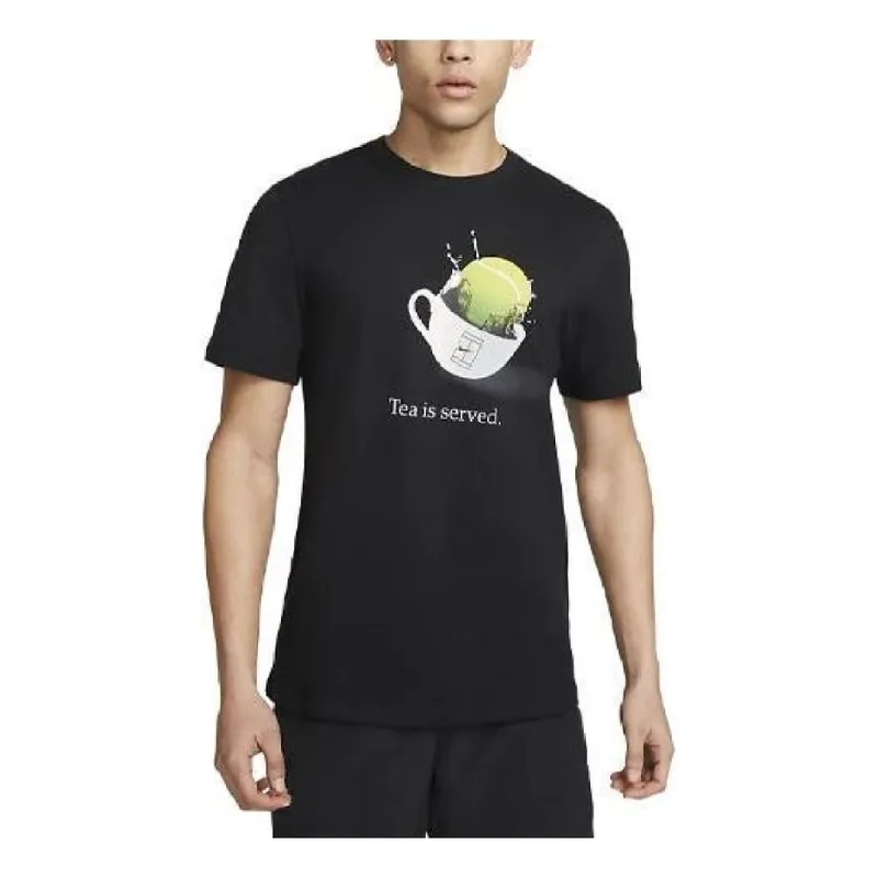 NikeCourt Dri-FIT Tennis T-Shirt 'Black' FD0030-010 sold by KicksCrew