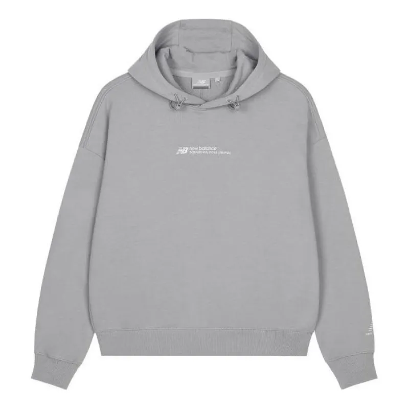 (WMNS) New Balance Lifestyle Casual Hoodie 'Grey' 5CD37302-GR sold by KicksCrew