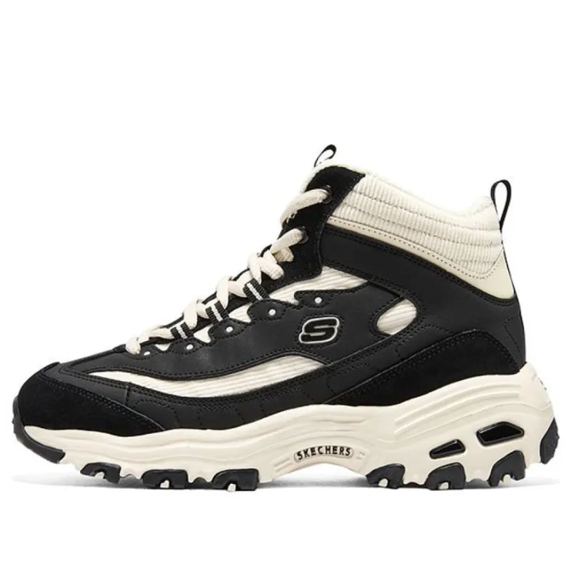 (WMNS) Skechers D'lites 'Black Beige' 167570-BKNT sold by KicksCrew