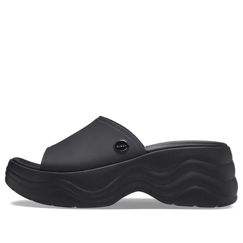 (WMNS) Crocs Skyline Slide Sandals 'Black' 208182-001 sold by KicksCrew