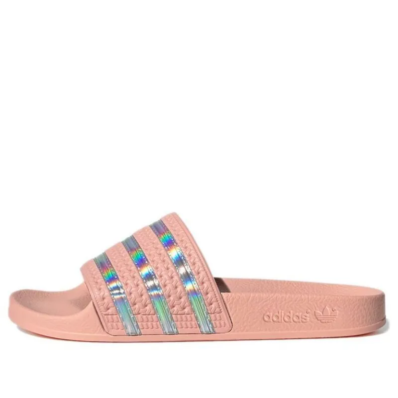 (WMNS) adidas originals Adilette 'Pink Orange' FW2290 sold by KicksCrew