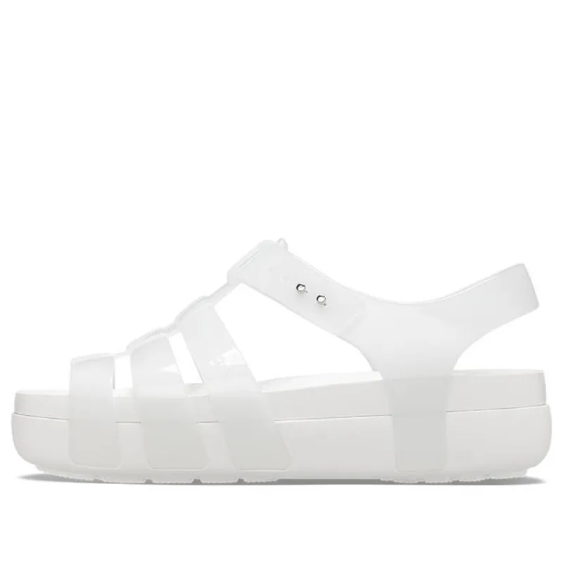(WMNS) Crocs Splash Glossy Fisherman Sandal 'White' 209267-100 sold by KicksCrew