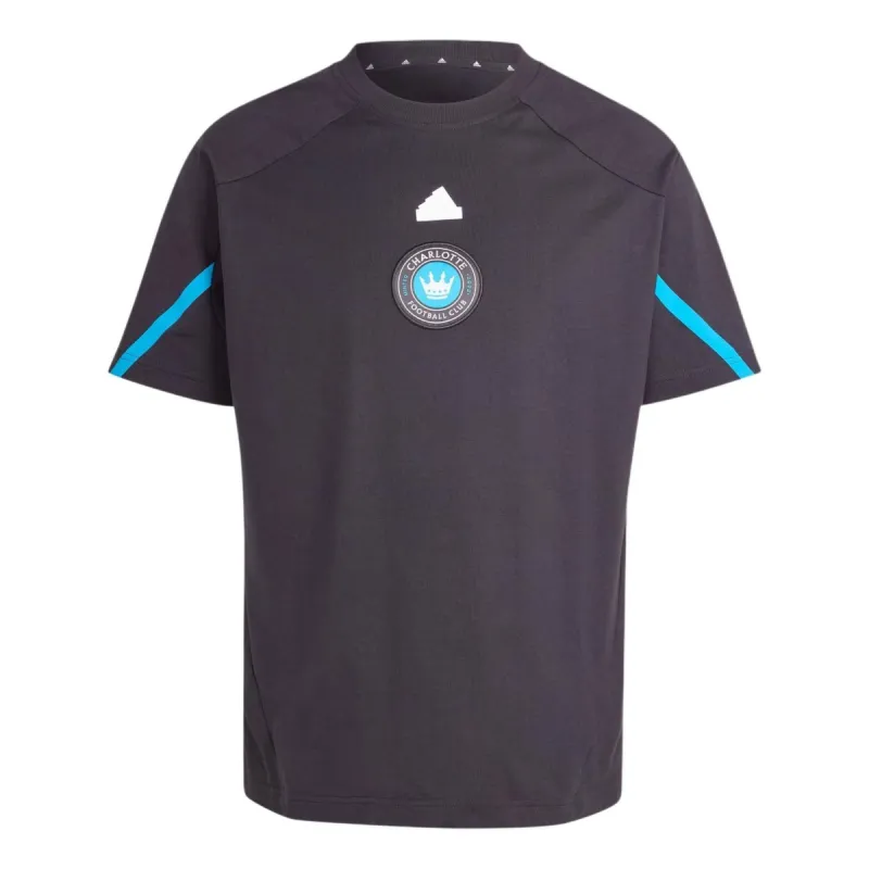 adidas Charlotte FC Designed for Gameday Travel Tee 'Black' IQ0699 sold by KicksCrew