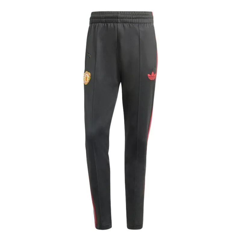 adidas Manchester United Stone Roses Originals Pants 'Black' IN6968 sold by KicksCrew