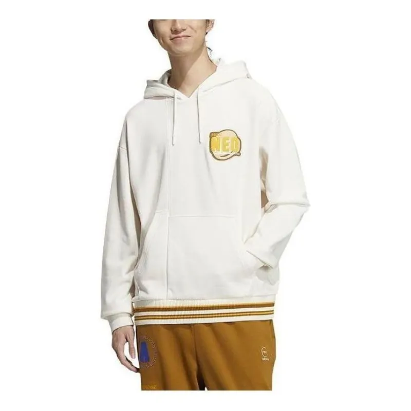 Adidas Neo Logo Hoodie 'White' IA6818 sold by KicksCrew