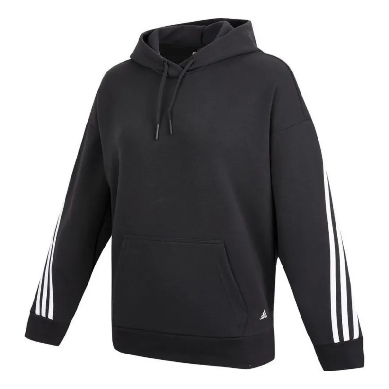 (WMNS) Adidas Sportswear Future Icons 3-Stripes Hoodie 'Black' H67044 sold by KicksCrew