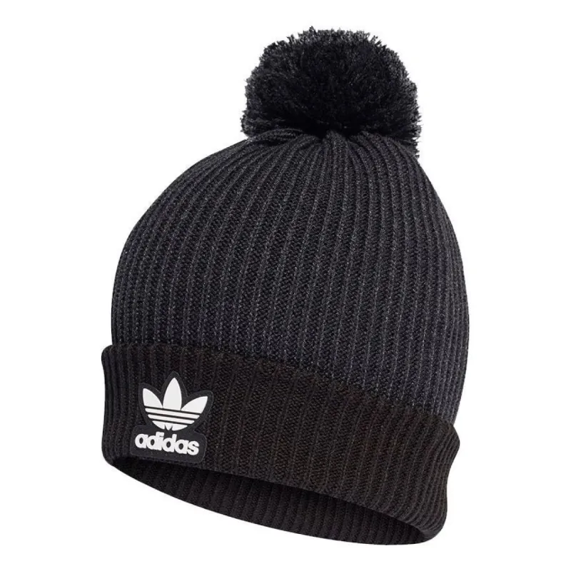 Adidas Adicolor Collegiate Pom Beanie 'Black' H35510 sold by KicksCrew