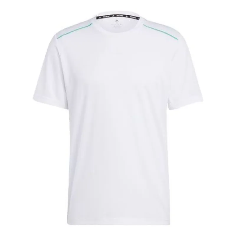 Adidas Workout Base Logo Tee 'White Transparent' IB7904 sold by KicksCrew