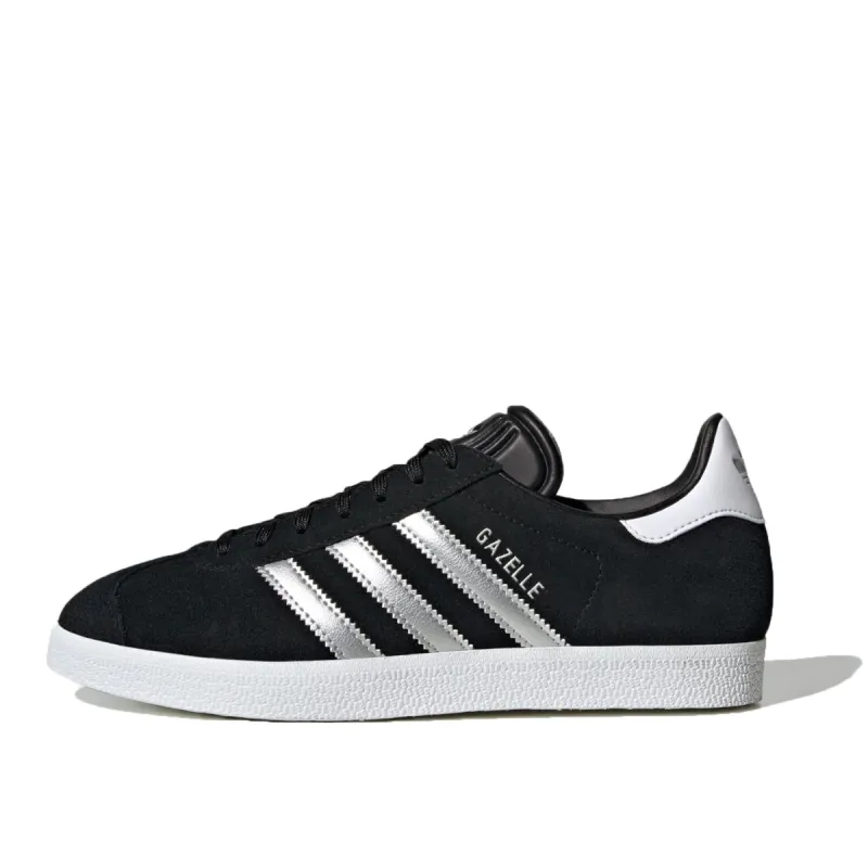 (WMNS) Adidas Gazelle 'Black Silver Metallic' ID7007 sold by KicksCrew