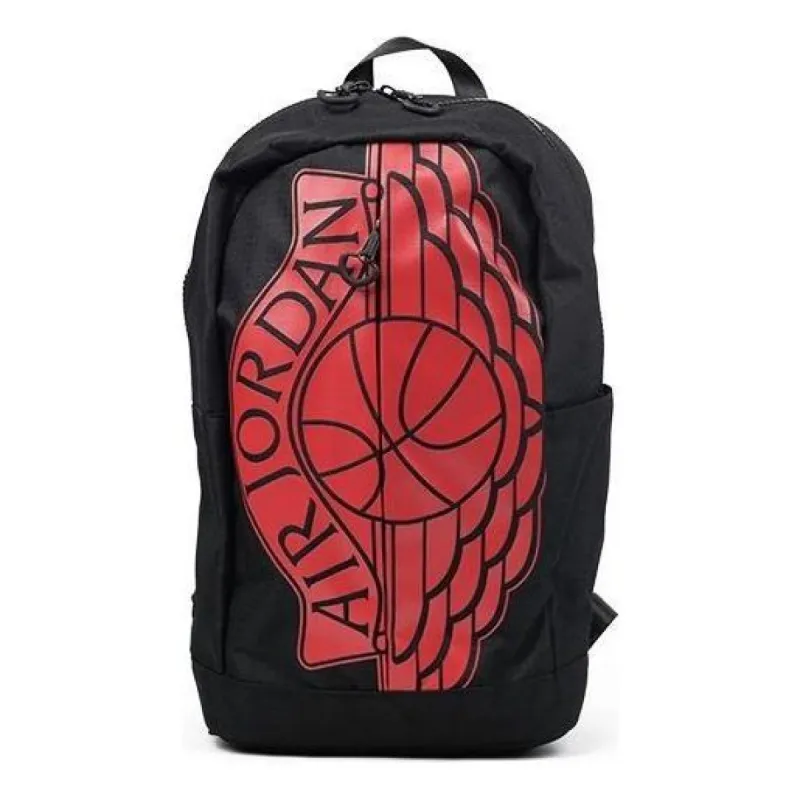 Air Jordan 1 logo Classic Backpack 'Black Red' 9A0208-023 sold by KicksCrew