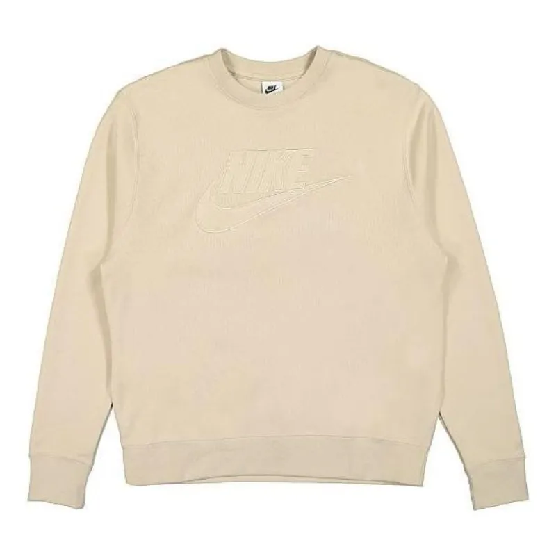 Nike Club Fleece French Terry Crew 'Beige' DQ4583-206 sold by KicksCrew