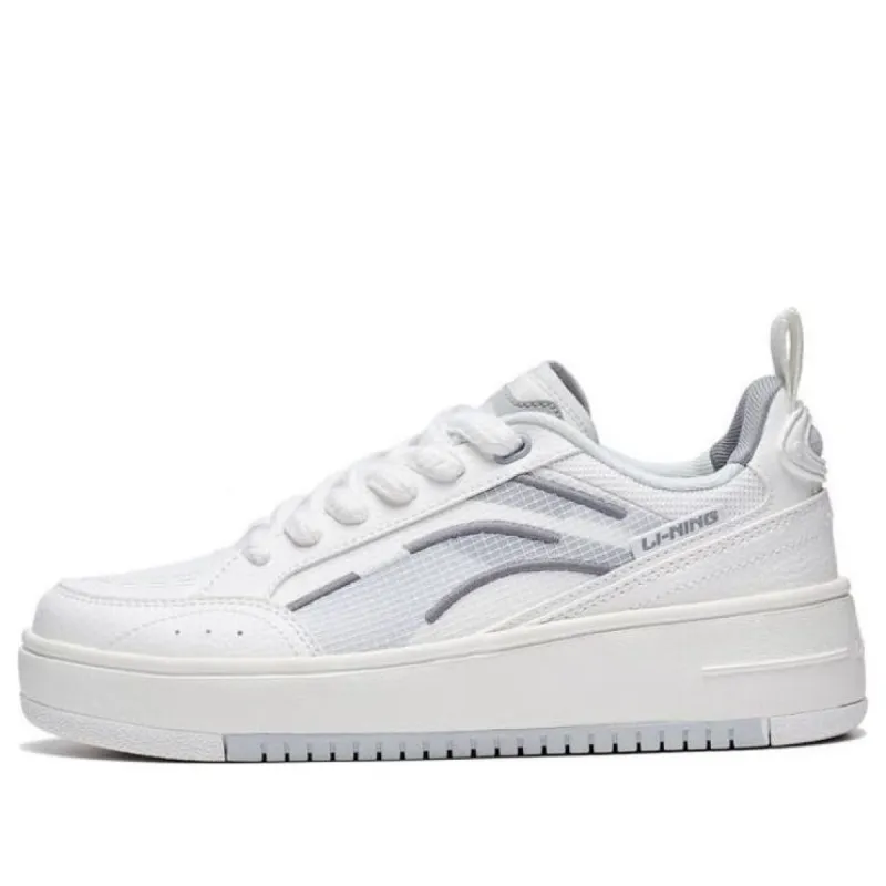 (WMNS) Li-Ning Lifestyle Skate Shoes 'White Grey' AGCT142-1 sold by KicksCrew