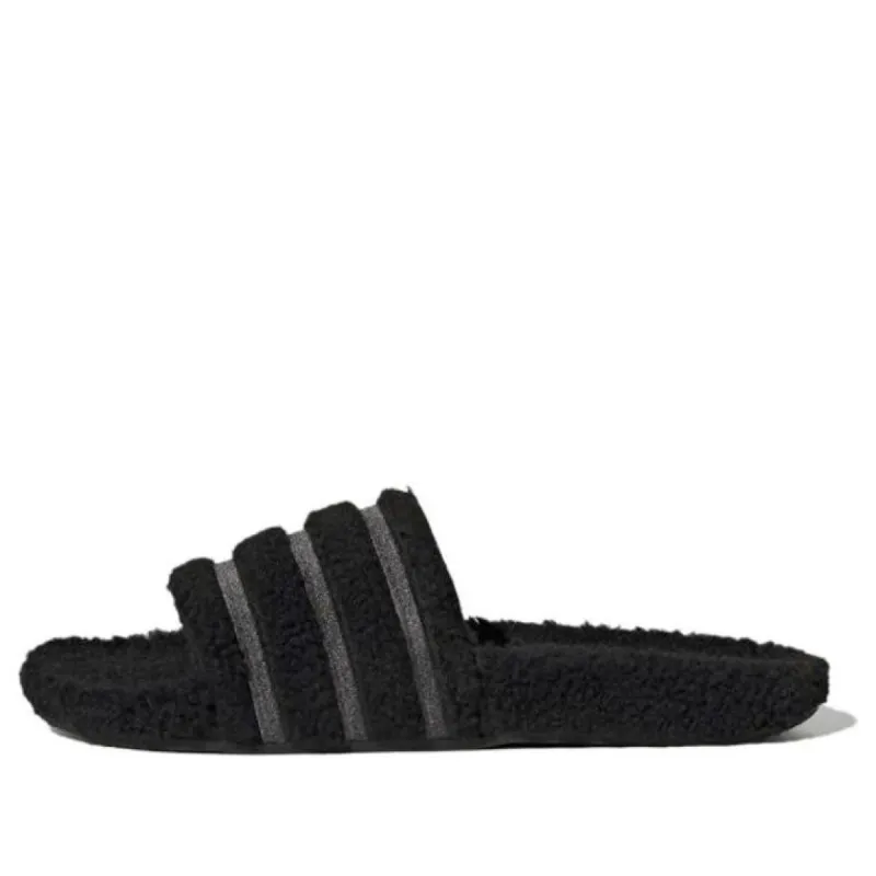 adidas Adilette Cozy Slides Core 'Black' H06452 sold by KicksCrew