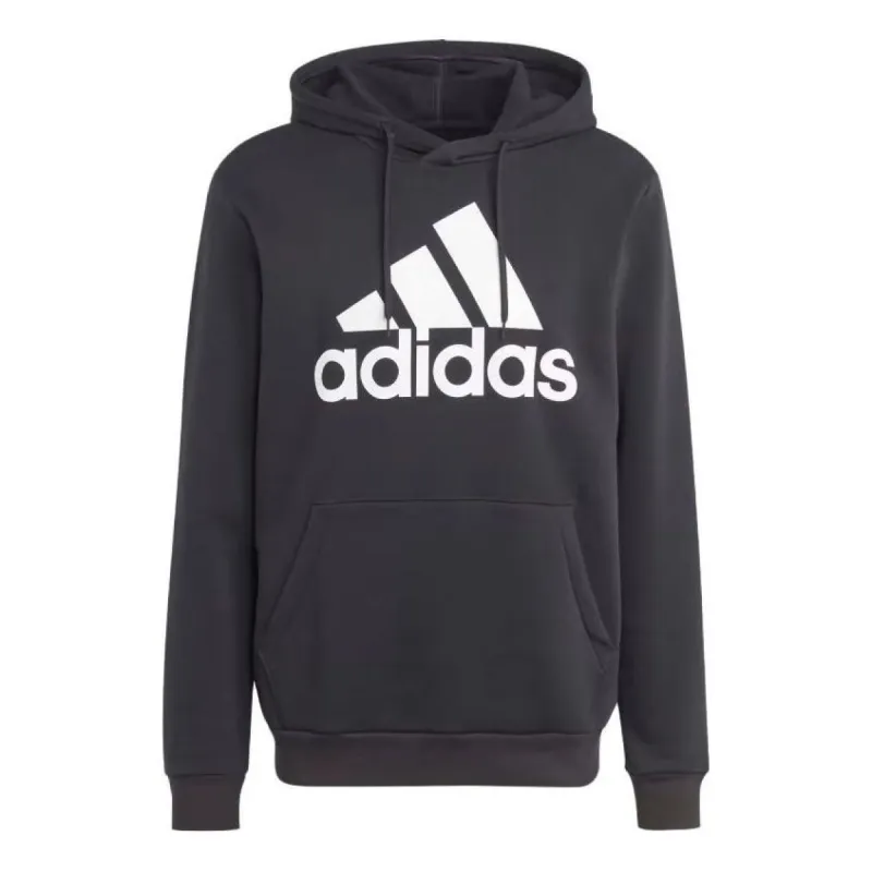 adidas Essentials French Terry Big Logo Hoodie 'Beige Blue