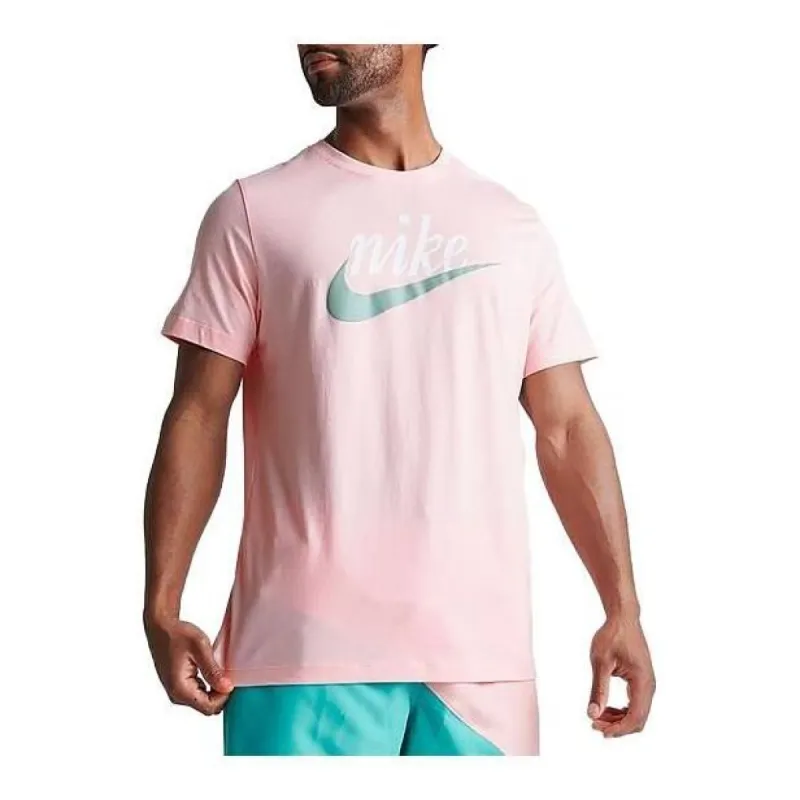 Nike Sportswear Futura Logo Script T-Shirt 'Pink' DZ3279-686 sold by KicksCrew